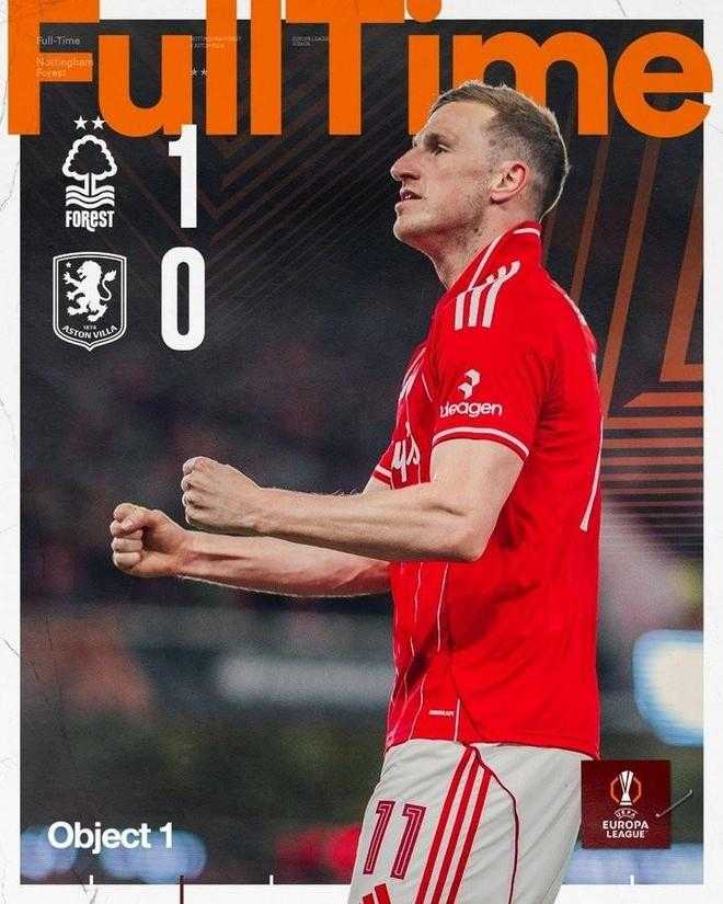  1-0！欧联杯德比战爆冷，英超保级队终结维拉9连胜，进决赛占先机